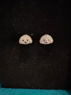 0.5 TCW Mossinate S925 Silver Puppy Earrings